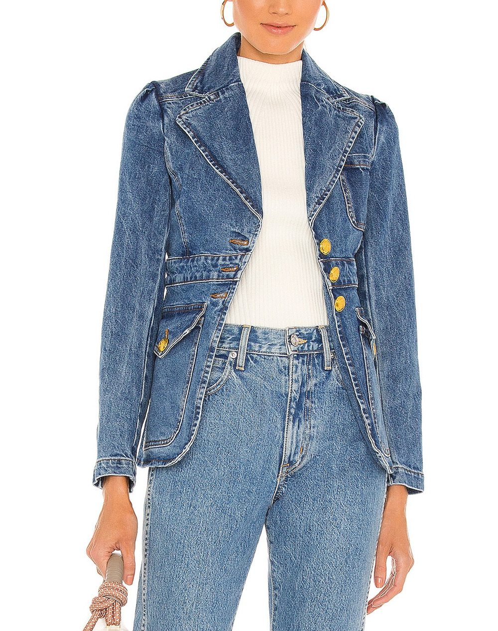 A.L.C. Tailored Medium Wash Amelia Jacket Size 2